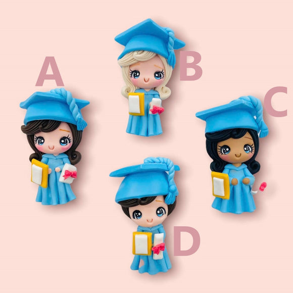Handmade polymer clay embellishment for bows, badges, arts and crafts
