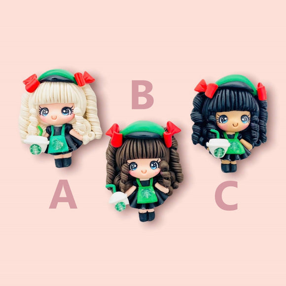  Handmade polymer clay embellishment for bows, badges, arts and crafts. 