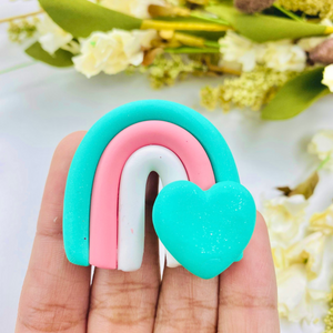 Teal Heart Rainbow